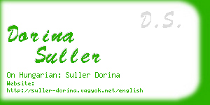 dorina suller business card